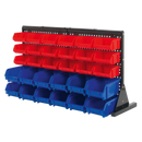 Bin Storage System Bench Mounting 30 Bins | Pipe Manufacturers Ltd..