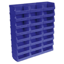 Plastic Storage Bin 105 x 85 x 55mm - Blue Pack of 24 | Pipe Manufacturers Ltd..