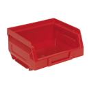 Plastic Storage Bin 105 x 85 x 55mm - Red Pack of 24 | Pipe Manufacturers Ltd..