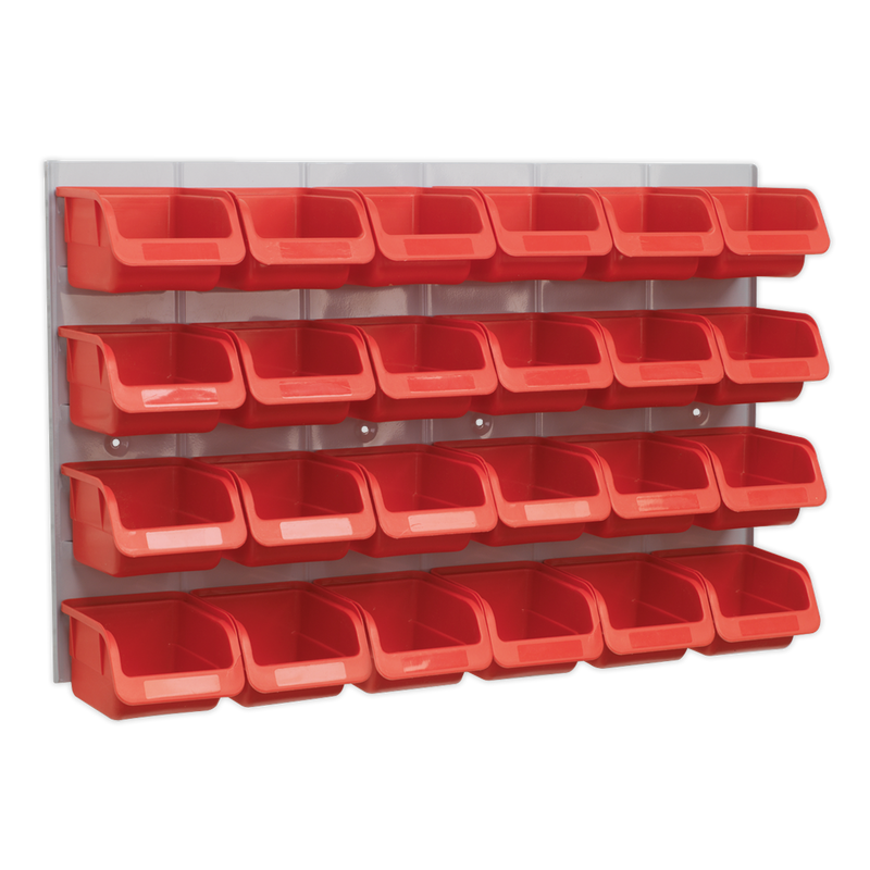 Bin & Panel Combination 24 Bins - Red | Pipe Manufacturers Ltd..