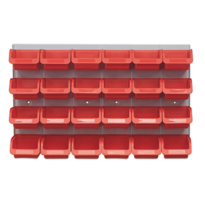 Bin & Panel Combination 24 Bins - Red | Pipe Manufacturers Ltd..