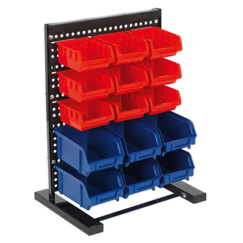 Bin Storage System Bench Mounting 15 Bin | Pipe Manufacturers Ltd..