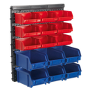 Bin Storage System Wall Mounting 15 Bins | Pipe Manufacturers Ltd..