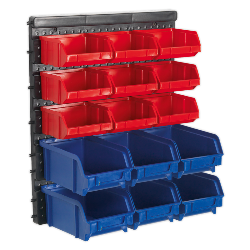 Bin Storage System Wall Mounting 15 Bins | Pipe Manufacturers Ltd..