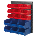 Bin Storage System Wall Mounting 15 Bins | Pipe Manufacturers Ltd..