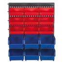 Bin Storage System Wall Mounting 15 Bins | Pipe Manufacturers Ltd..