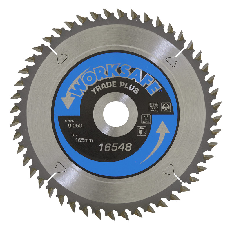 Trade Plus Circular Saw Blade ¯165 x 20mm - 48tpu | Pipe Manufacturers Ltd..