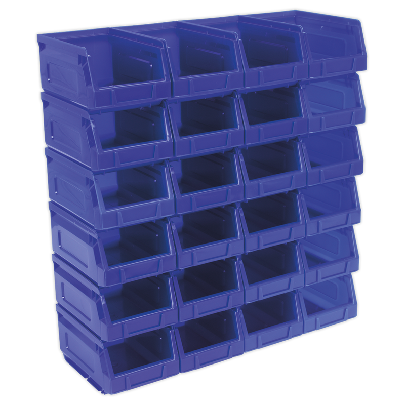 Plastic Storage Bin 105 x 165 x 85mm - Blue Pack of 24 | Pipe Manufacturers Ltd..