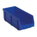 Plastic Storage Bin Deep 105 x 240 x 85mm - Blue Pack of 28 | Pipe Manufacturers Ltd..