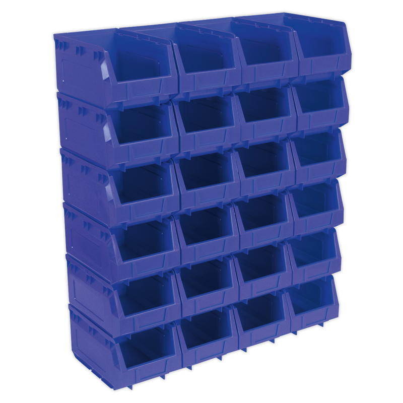 Plastic Storage Bin 150 x 240 x 130mm - Blue Pack of 24 | Pipe Manufacturers Ltd..