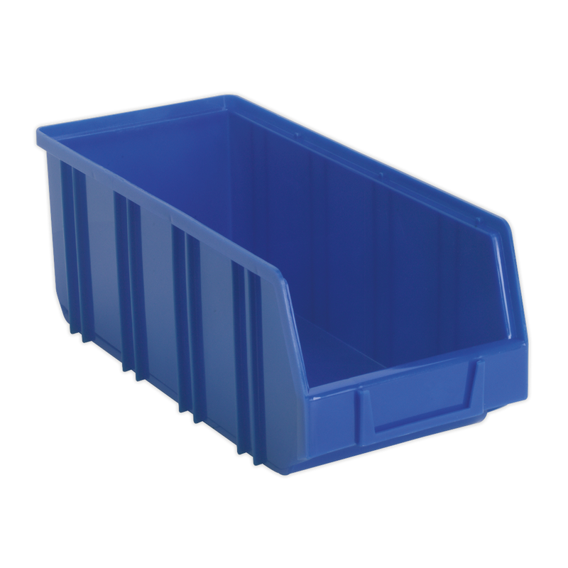 Plastic Storage Bin Deep 145 x 335 x 125mm Blue Pack of 16 | Pipe Manufacturers Ltd..