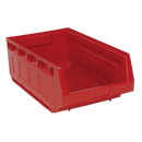 Plastic Storage Bin 310 x 500 x 190mm - Red Pack of 6 | Pipe Manufacturers Ltd..