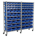 Mobile Bin Storage System 72 Bins | Pipe Manufacturers Ltd..