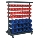 Mobile Bin Storage System with 94 Bins | Pipe Manufacturers Ltd..