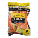 Super Grip Knitted Gloves Latex Palm (X-Large) - Pack of 6 Pairs | Pipe Manufacturers Ltd..