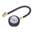 Tyre Pressure Gauge with Clip-On Chuck 0-7bar(0-100psi) | Pipe Manufacturers Ltd..