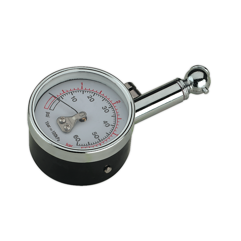 Tyre Pressure Gauge 0-4bar(0-60psi) | Pipe Manufacturers Ltd..