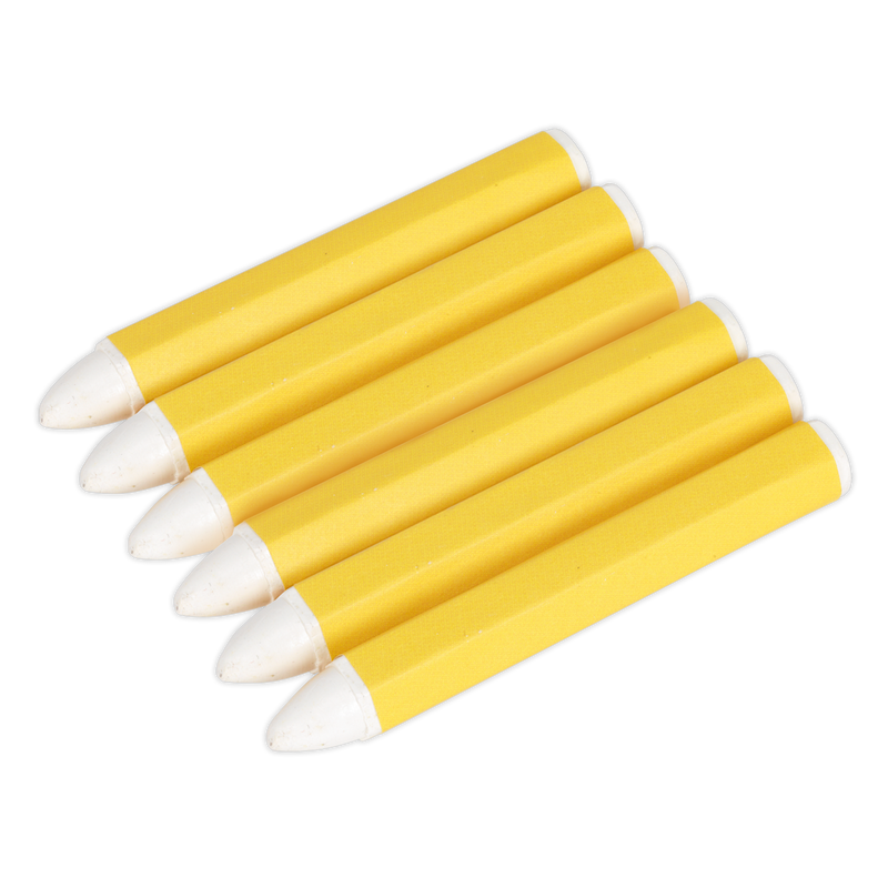 Tyre Marking Crayon - White Pack of 6 | Pipe Manufacturers Ltd..