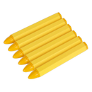 Tyre Marking Crayon - Yellow Pack of 6 | Pipe Manufacturers Ltd..