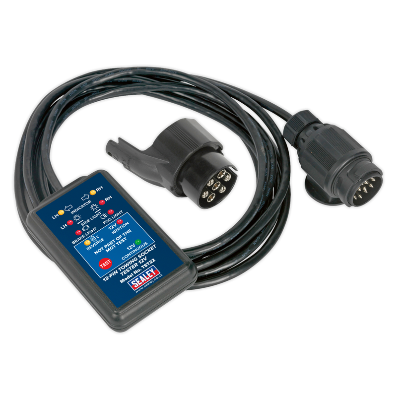 Towing Socket Tester 13-Pin 12V - DVSA Approved | Pipe Manufacturers Ltd..