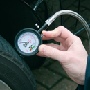 Tyre Pressure Gauge & Tyre Tread Depth Gauge - Flexible Hose 0-8bar(0-120psi) | Pipe Manufacturers Ltd..