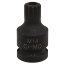 Brake Caliper Security Bit Socket M14 1/2"Sq Drive | Pipe Manufacturers Ltd..