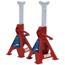 Axle Stands (Pair) 2tonne Capacity per Stand Ratchet Type | Pipe Manufacturers Ltd..