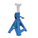 Axle Stands (Pair) 2tonne Capacity per Stand Ratchet Type - Blue | Pipe Manufacturers Ltd..