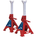 Axle Stands (Pair) 6tonne Capacity per Stand Ratchet Type | Pipe Manufacturers Ltd..