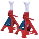 Axle Stands (Pair) 6tonne Capacity per Stand Ratchet Type | Pipe Manufacturers Ltd..
