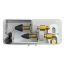 Air Conditioning Pressure Test Connector Kit 13pc | Pipe Manufacturers Ltd..