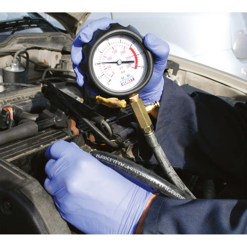Petrol Engine Compression Tester Deluxe Kit 6pc | Pipe Manufacturers Ltd..