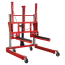 Wheel Removal Trolley 500kg Adjustable Width | Pipe Manufacturers Ltd..