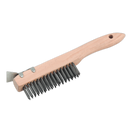 Wire Brush with Steel Fill & Scraper 260mm | Pipe Manufacturers Ltd..