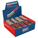 Wire Brush Brassed Steel Plastic Handle Display Box of 24 | Pipe Manufacturers Ltd..