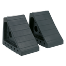 Rubber Wheel Chocks 1.8kg - Pair | Pipe Manufacturers Ltd..