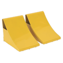 Heavy-Duty Steel Wheel Chocks 4kg - Pair | Pipe Manufacturers Ltd..