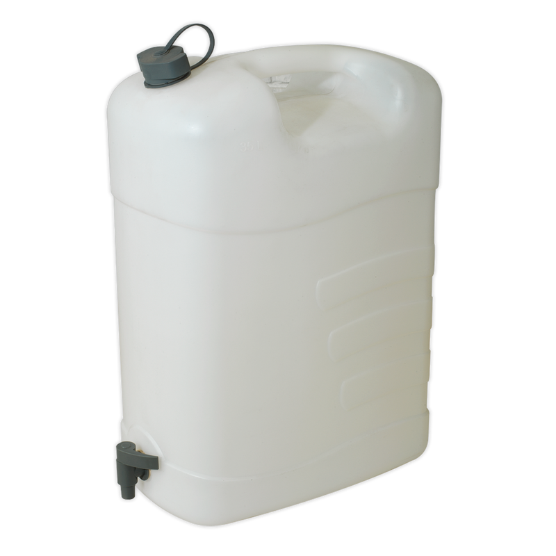 Fluid Container 35L with Tap | Pipe Manufacturers Ltd..
