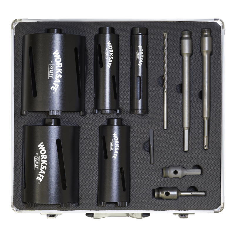 Diamond 5 Core Kit (38,52,65,117,127mm Cores with Adaptors) | Pipe Manufacturers Ltd..