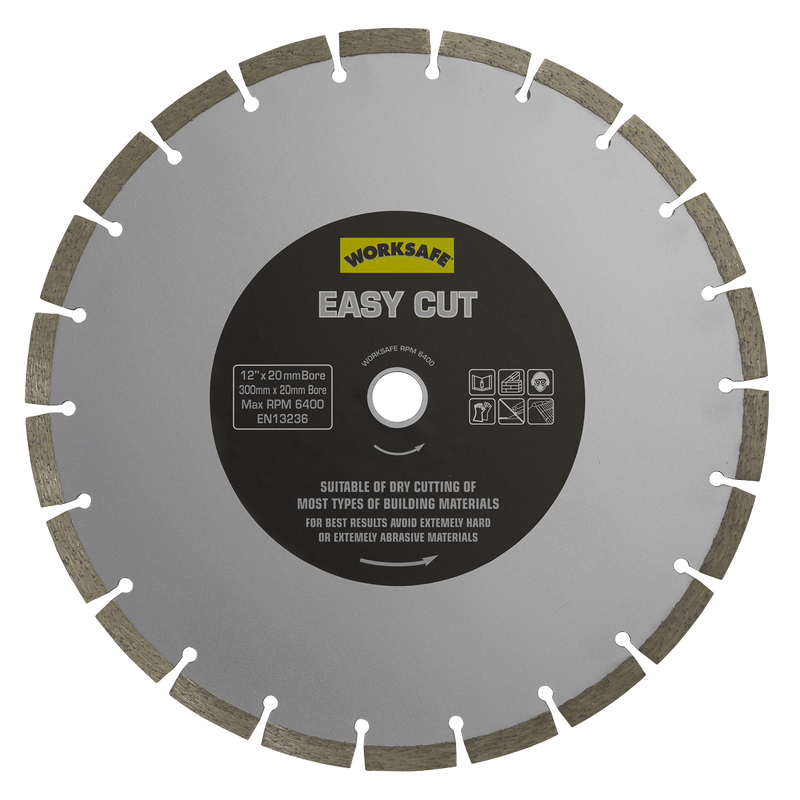 Silver Easy Cut Diamond Blade ¯300 x 20mm | Pipe Manufacturers Ltd..