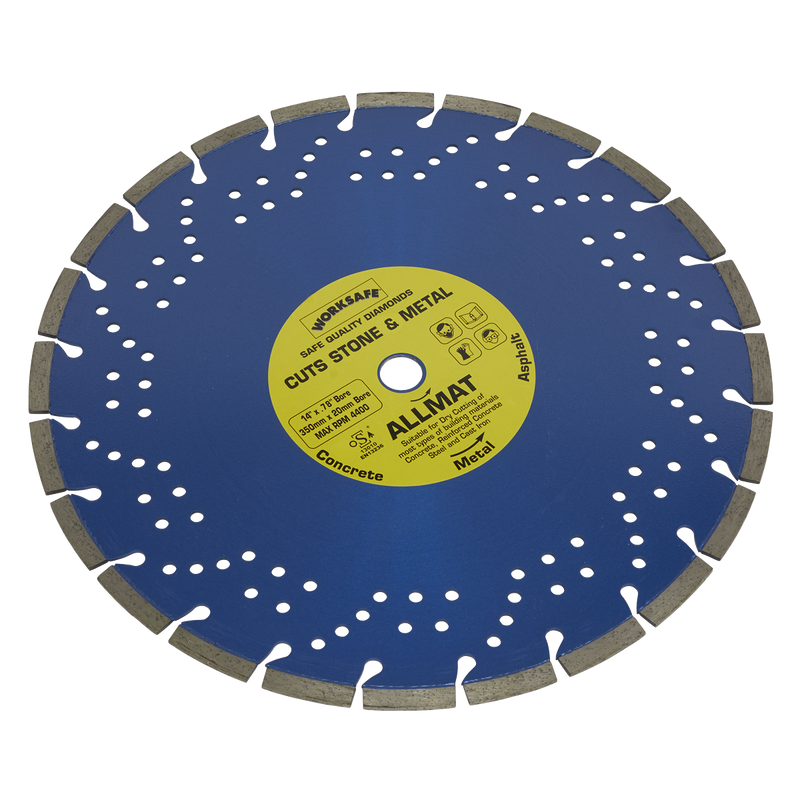 Platinum Allmat Diamond Blade ¯350 x 20mm | Pipe Manufacturers Ltd..