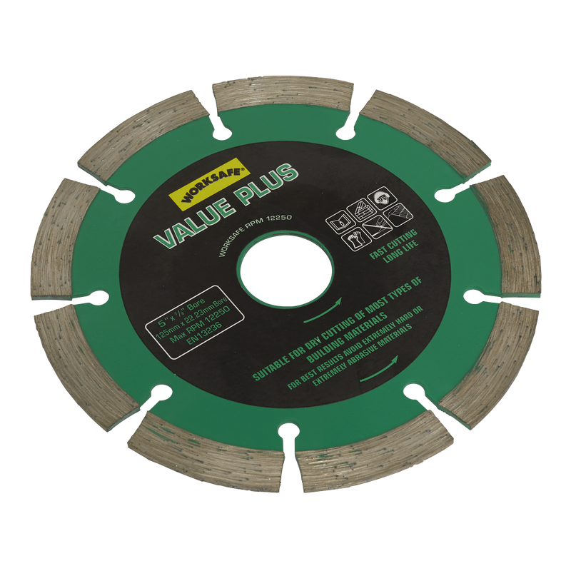 Value Plus Diamond Blade ¯125 x 22mm - Mortar Raker | Pipe Manufacturers Ltd..