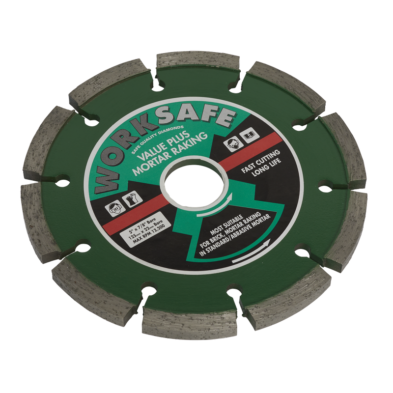 Value Plus Diamond Blade ¯125 x 22mm | Pipe Manufacturers Ltd..