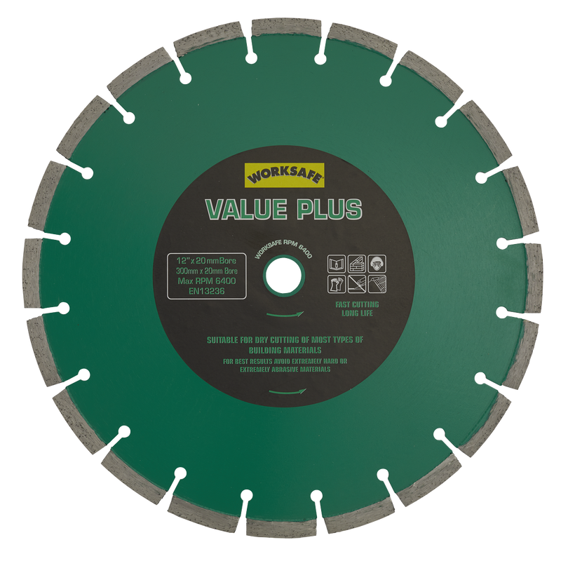 Value Plus Diamond Blade ¯300 x 20mm | Pipe Manufacturers Ltd..