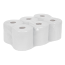 Paper Roll White 2-Ply Embossed 150m Pack of 6 | Pipe Manufacturers Ltd..