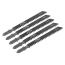Jigsaw Blade Soft Wood & Plastics 75mm 9tpi - Pack of 5 | Pipe Manufacturers Ltd..