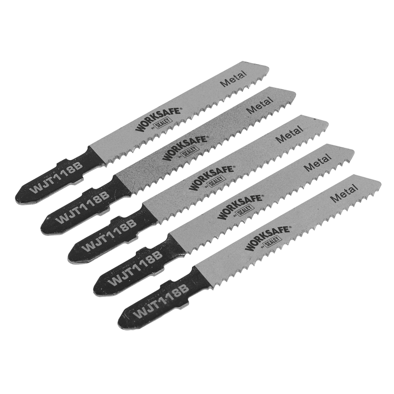 Jigsaw Blade Metal 55mm 12tpi - Pack of 5 | Pipe Manufacturers Ltd..