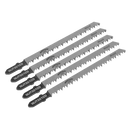 Jigsaw Blade Wood & Plastics 90mm 8tpi - Pack of 5 | Pipe Manufacturers Ltd..