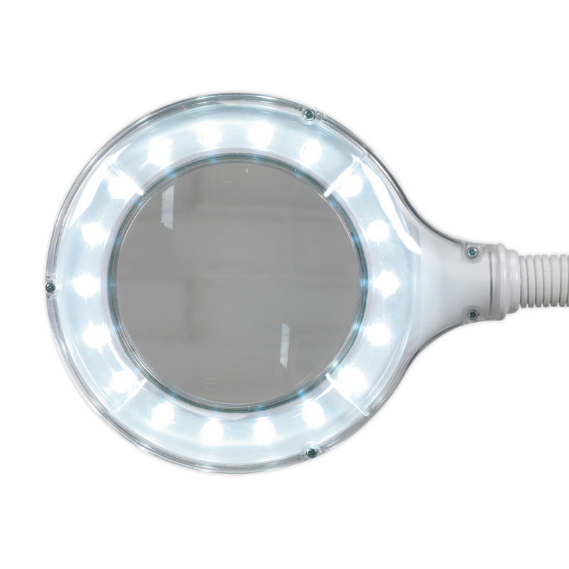 Freestanding Flexible Magnifying Work Light 18 SMD LED 230V | Pipe Manufacturers Ltd..