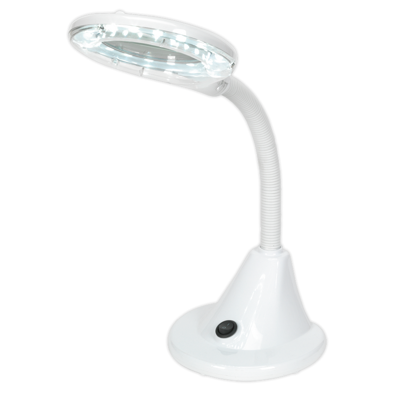 Freestanding Flexible Magnifying Work Light 18 SMD LED 230V | Pipe Manufacturers Ltd..